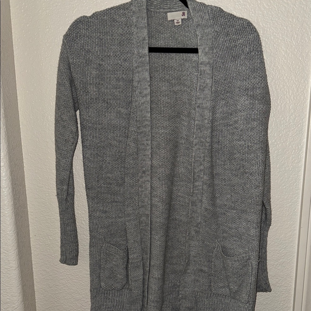 Gray Women's Sweater Cardigan